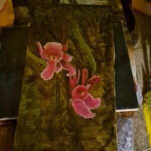 Pink Floral Canvas Art